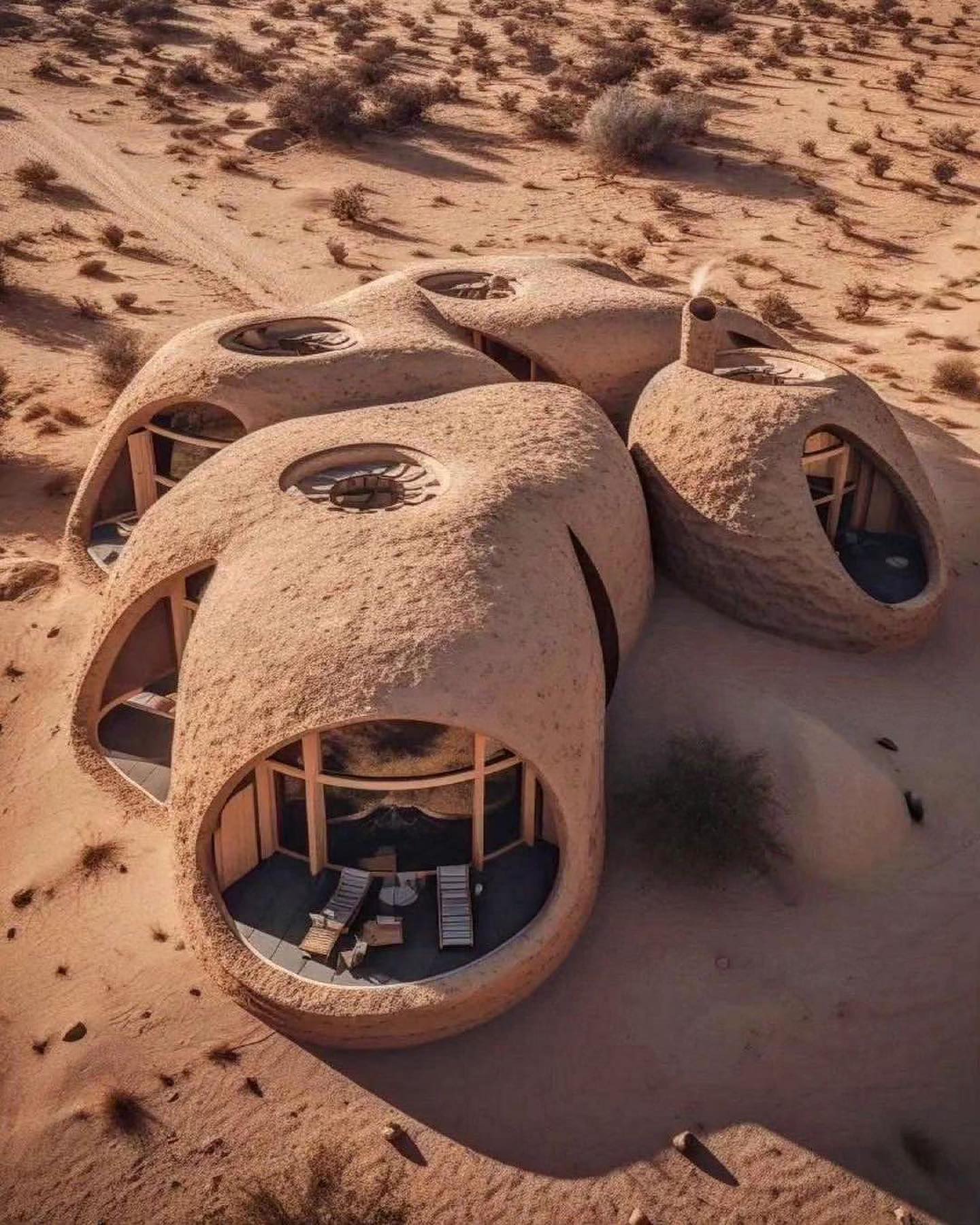 The meme is an image of a futuristic, desert-like cityscape with a series of large, rounded buildings that resemble sand dunes. The text "Sandcastle" is written above the image, and the description is likely a joke about the city's architecture being so well-designed that it blends in with the surrounding environment.